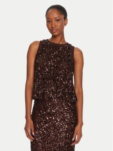 Marella Top Filly 2523946051 Brązowy Slim Fit