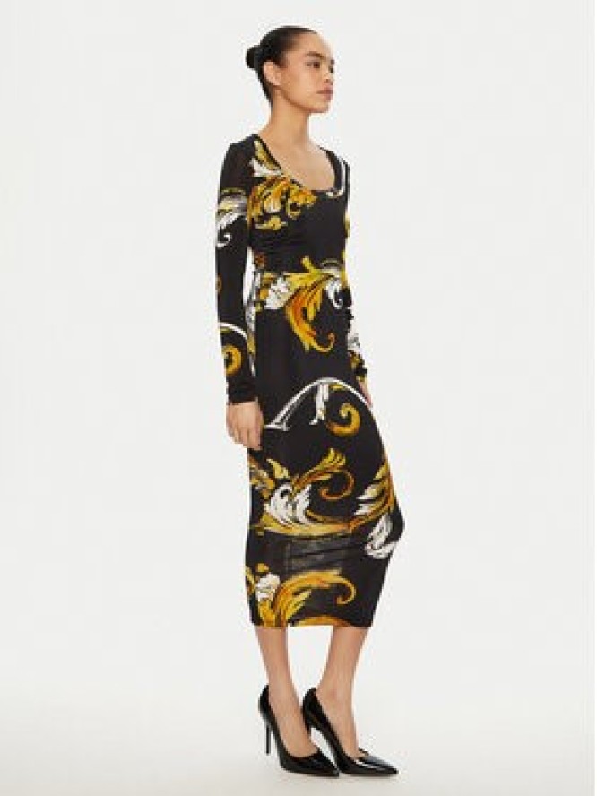 Versace Jeans Couture Sukienka codzienna 78HAO920 JS471 Czarny Regular Fit