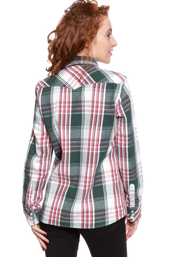 KOSZULA WRANGLER BOYFRIEND WESTERN PINE W5Q1LKG01 112130286