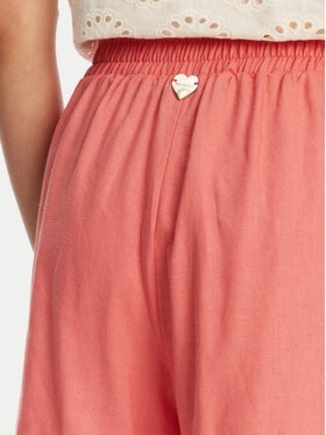 TWINSET Szorty materiałowe 251LM2QGG Koralowy Regular Fit