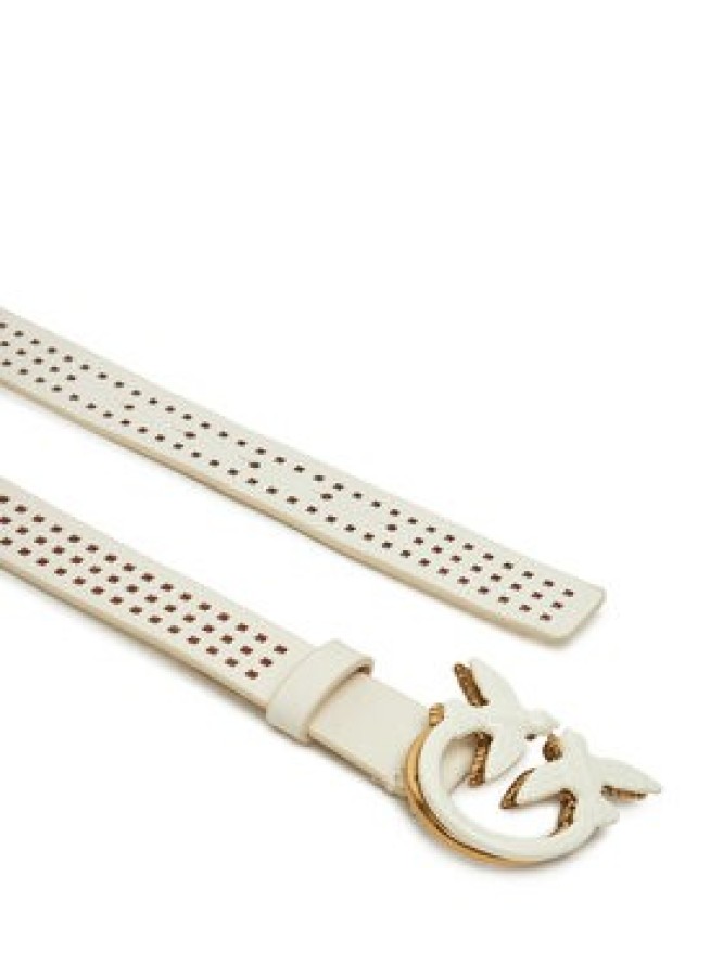 PINKO Pasek Damski Love Berry H3 Belt 20251 PLT01 100125 A11W Biały