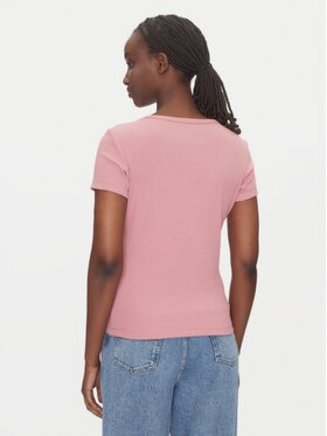 Tommy Jeans T-Shirt Essential DW0DW17385 Różowy Slim Fit