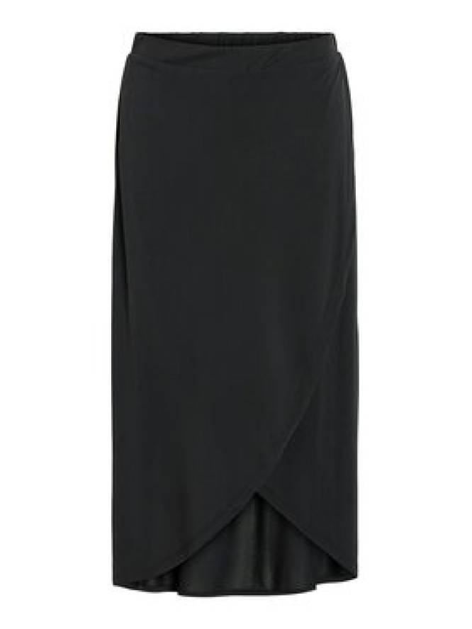 Vila Spódnica midi Modala 14101691 Czarny Regular Fit