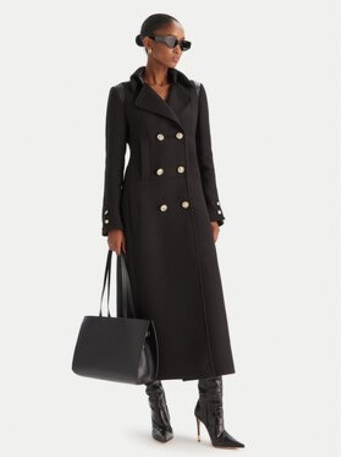 Babylon Płaszcz przejściowy E215BI Czarny Regular Fit