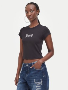 Juicy Couture T-Shirt JCWCT226326 Czarny Slim Fit