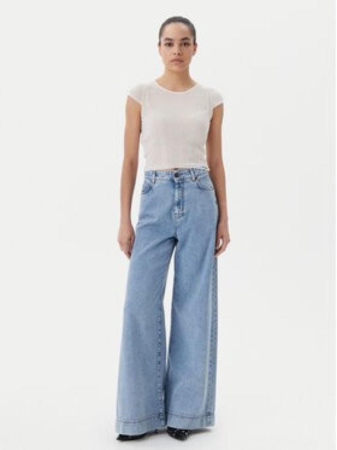 PINKO Bluzka Tambora 104773 A1ND Écru Slim Fit