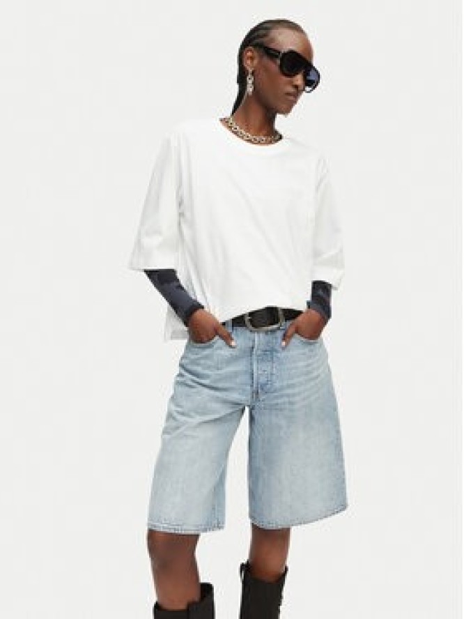 G-Star Raw Szorty jeansowe Clean Edge D28383-E352 Niebieski jasny Wide Fit