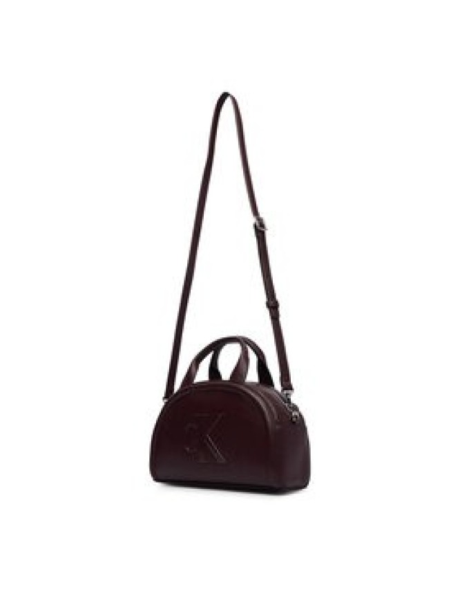 Calvin Klein Torebka Bold Ck Dome Crossbody LV04F3895G Bordowy