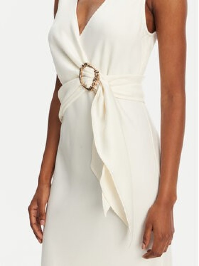 Marella Sukienka koktajlowa Titano 2513221053 Écru Regular Fit