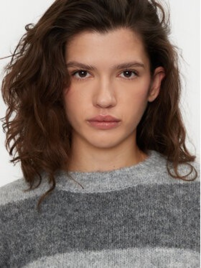 Noisy May Sweter Sutton 27031244 Szary Loose Fit