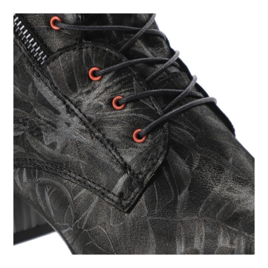 Czarne Botki Armodo Eleganckie Obuwie Damskie