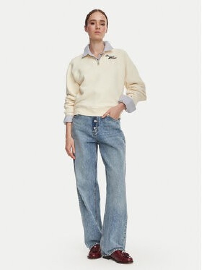 Tommy Hilfiger Bluza WW0WW51878 Beżowy Regular Fit