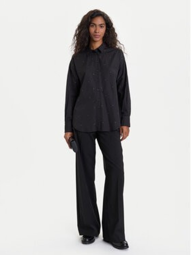 Vero Moda Koszula Fanni 10337791 Czarny Oversize