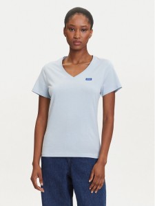 HUGO T-Shirt Classic 50513667 Błękitny Slim Fit