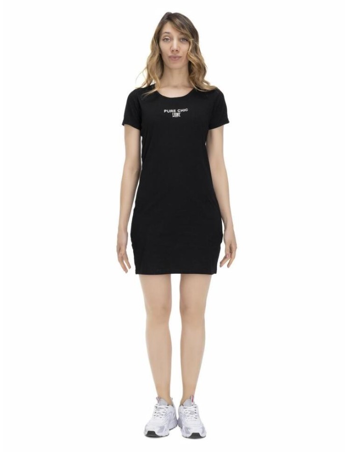 Damski T-shirt maxi w odcieniach ziemi