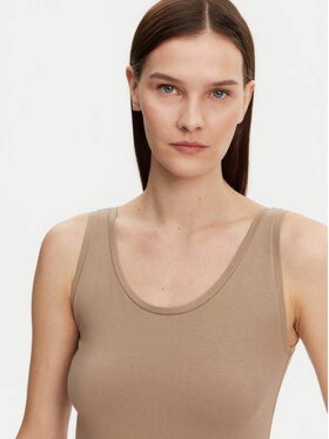 Marc O'Polo Top 503 2001 50001 Beżowy Slim Fit