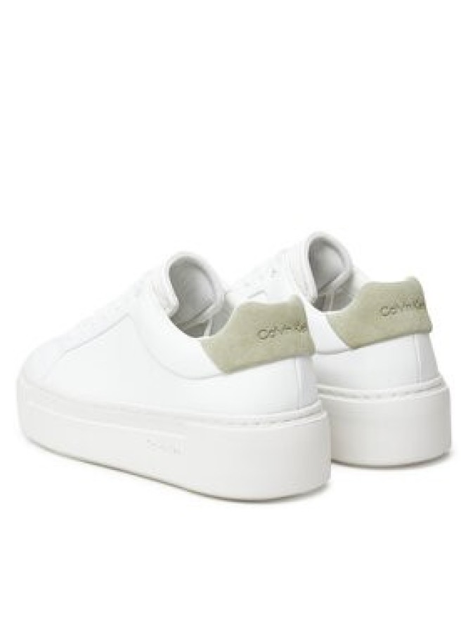 Calvin Klein Sneakersy Ff Cupsole Lace Up Lth HW0HW02570 Biały