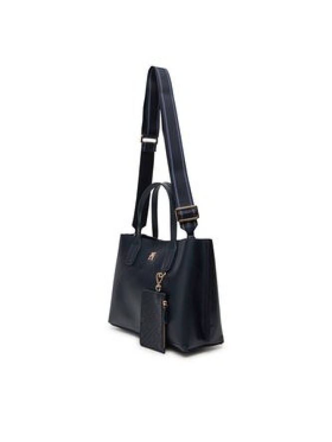 Tommy Hilfiger Torebka Th Distinct Mini Tote AW0AW17192 Granatowy