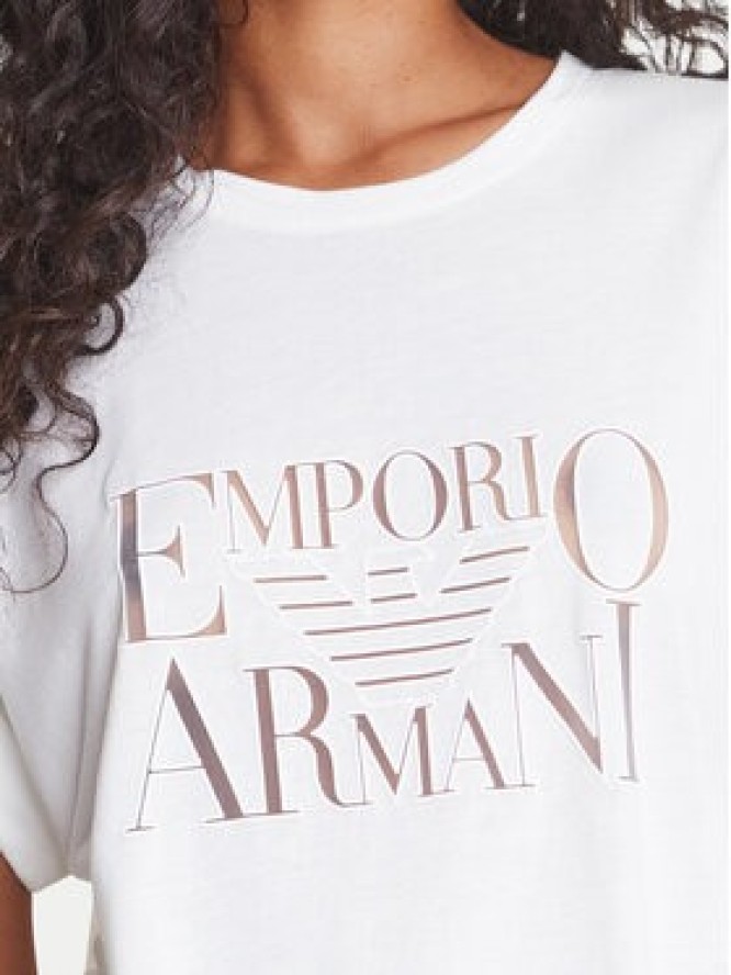 Emporio Armani T-Shirt EW000616 AF12187 U1131 Biały Loose Fit