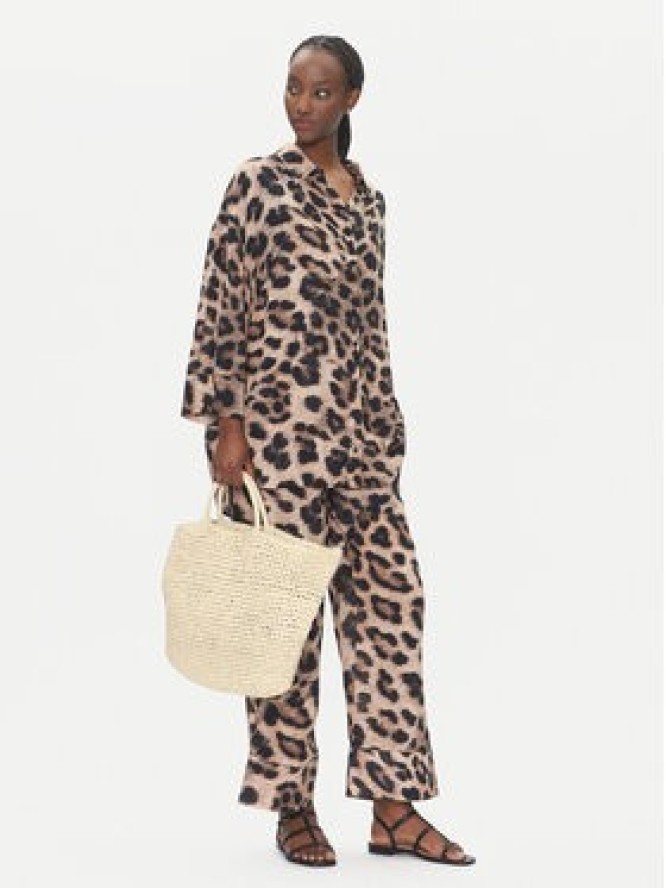 LOLA CASADEMUNT Spodnie materiałowe LS2514018 Brązowy Relaxed Fit