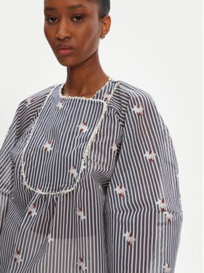 Munthe Bluzka Pristina 252102525224 Granatowy Loose Fit