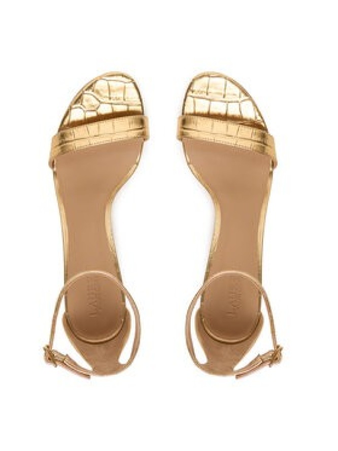 LAUREN RALPH LAUREN Sandały Allie 802P04400001 Złoty