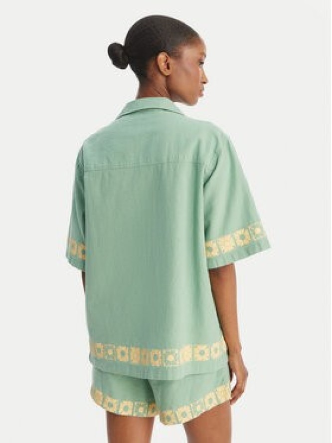 Quiksilver Koszula Bahamas EQWWT03145 Zielony Relaxed Fit