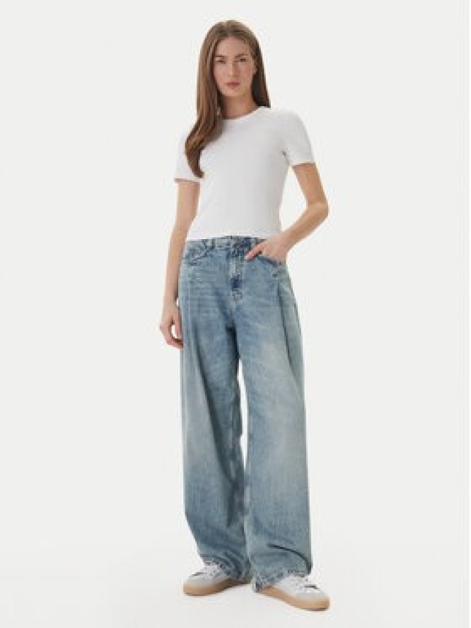 ONLY T-Shirt Val 15339774 Biały Slim Fit