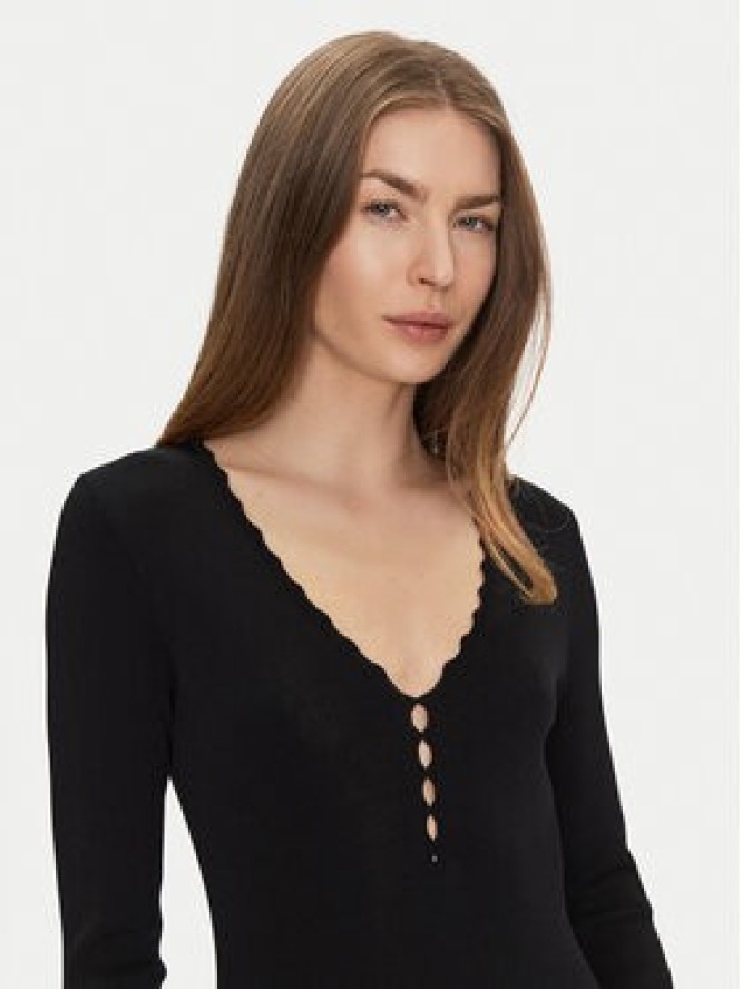 TWINSET Sukienka dzianinowa 251TP3050 Czarny Slim Fit