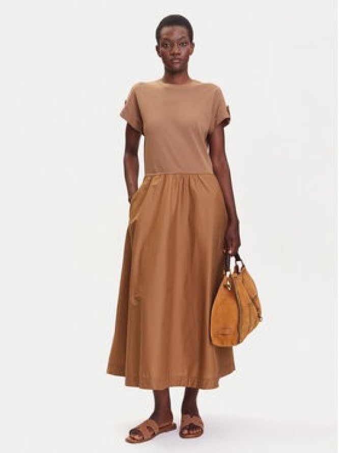 Tommy Hilfiger Sukienka codzienna Modern Cody WW0WW46711 Brązowy Regular Fit