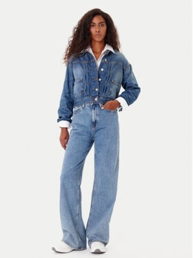 Tommy Jeans Kurtka jeansowa DW0DW21061 Granatowy Regular Fit