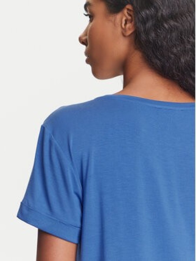 Emporio Armani T-Shirt EW000780 AF12192 UA012 Niebieski Regular Fit