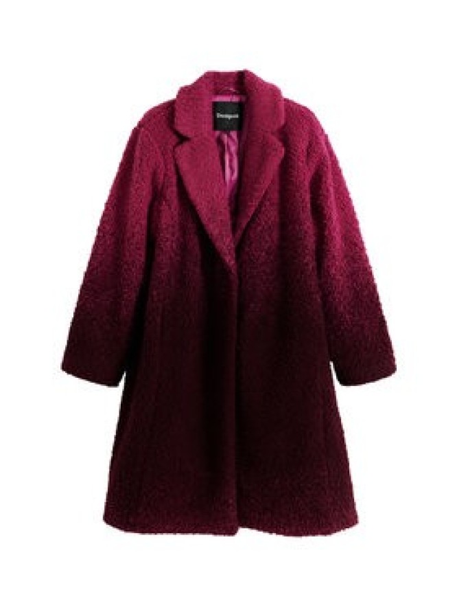 Desigual Płaszcz zimowy Icecream 25WWEW64 Różowy Relaxed Fit