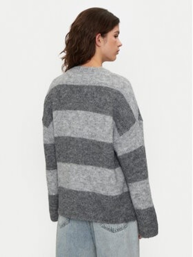 Noisy May Sweter Sutton 27031244 Szary Loose Fit