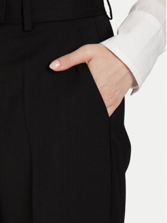 Tommy Hilfiger Spodnie materiałowe Timeless WW0WW48362 Czarny Straight Fit