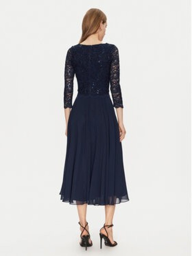 Swing Sukienka koktajlowa 5AI08900 Granatowy Regular Fit