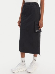 Reebok Spódnica midi Gabrielle RK25513CCW Czarny Regular Fit