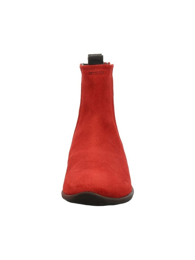 Think! Skórzane sztyblety w kolorze czerwonym rozmiar: 40,5