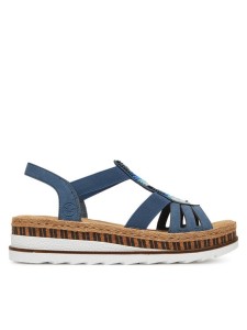 Rieker Sandały V7909-12 Granatowy