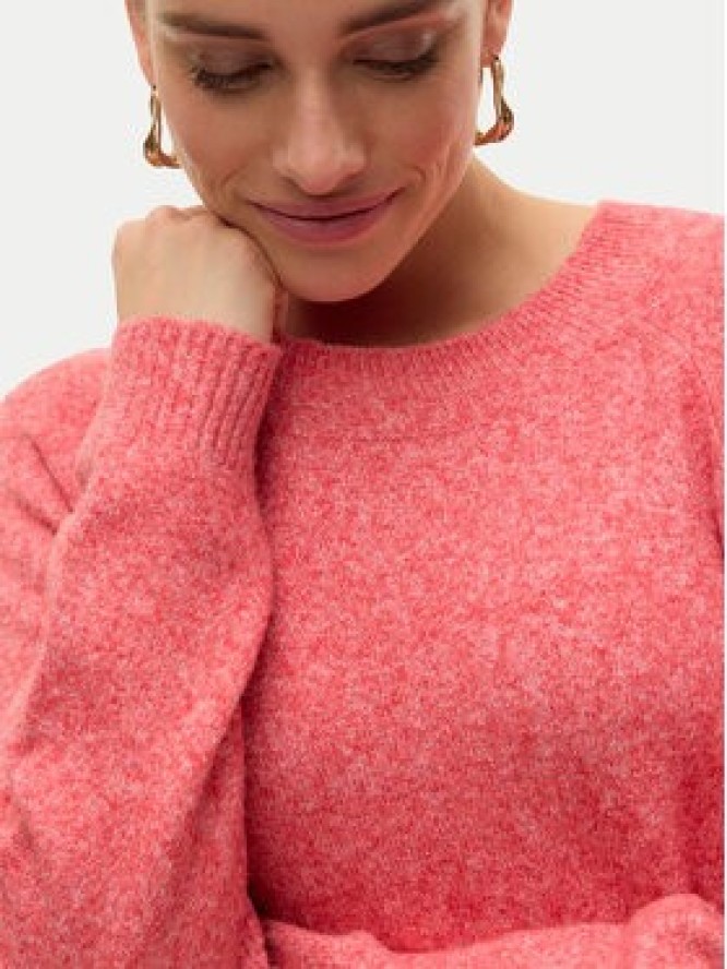 Vero Moda Sweter Doffy 10201022 Różowy Regular Fit