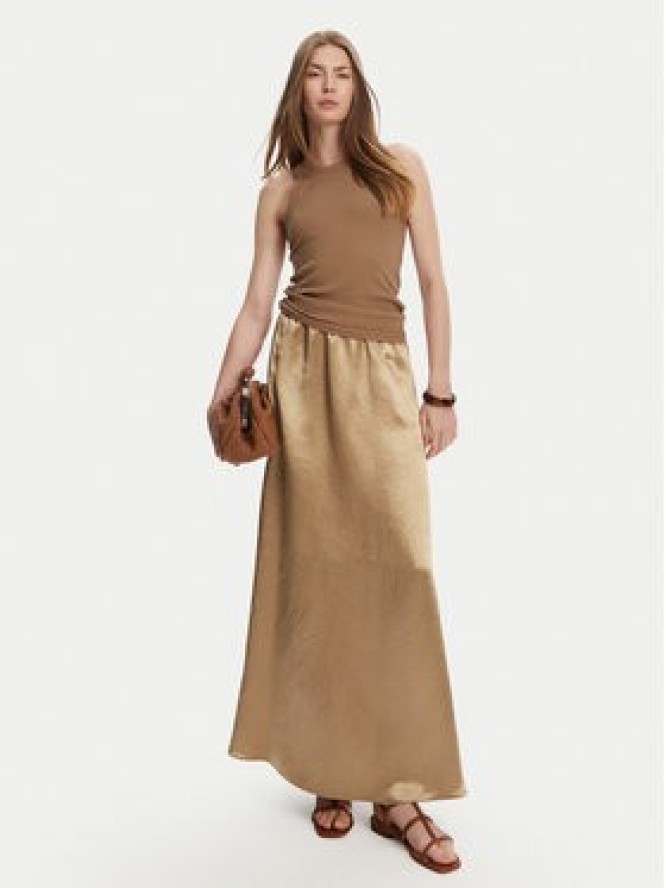 Max Mara Leisure Spódnica trapezowa Nuevo 2516101028 Beżowy Regular Fit
