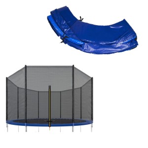 Siatka do trampoliny zewnętrzna z osłoną na sprężyny 305 cm Springos 10 FT