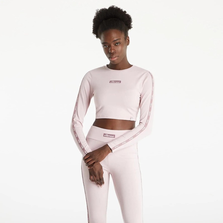 KOSZULKA DAMSKA Z DŁUGIM RĘKAWEM BLUZKA CROP ELLESSE