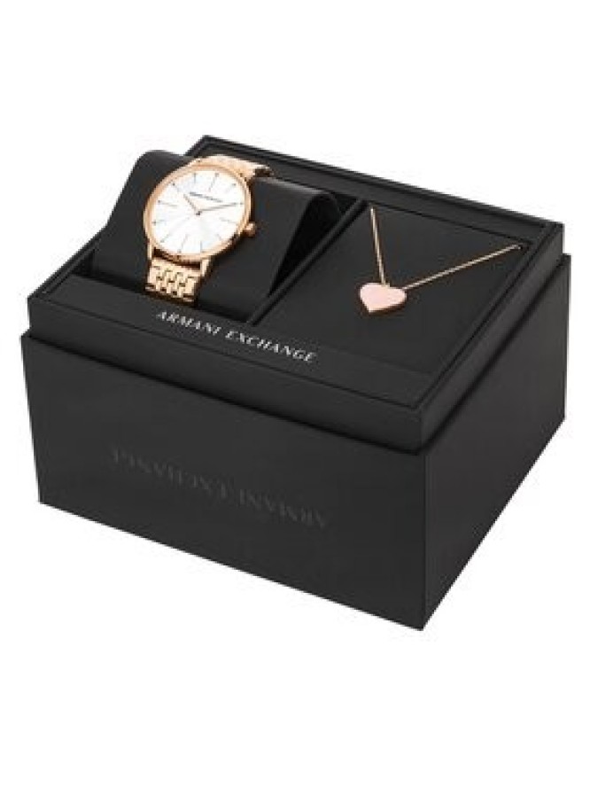 Armani Exchange Zegarek AX7145SET Złoty