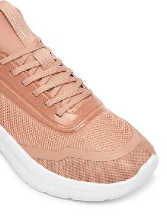 Calvin Klein Sneakersy Light Eva Run Laceup Sock Jelly HW0HW03434 Różowy