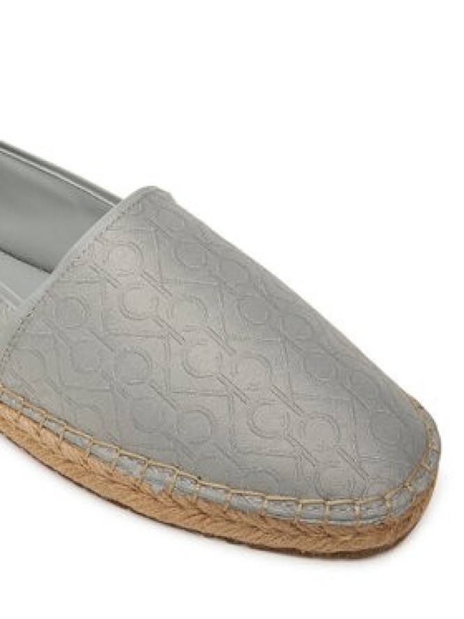 Calvin Klein Espadryle Flat Espadrille - Jacq HW0HW02467 Szary