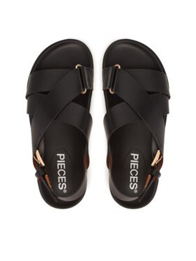 Pieces Sandały 17156844 Czarny