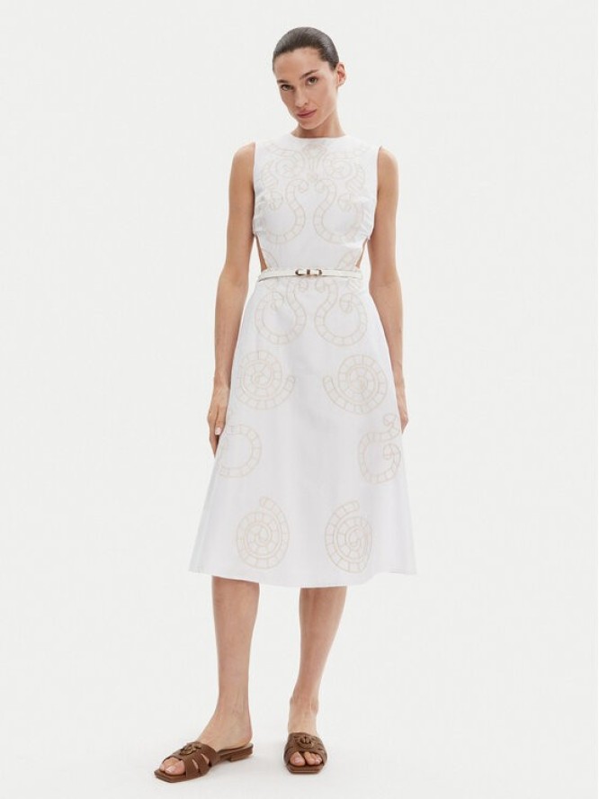 Silvian Heach Sukienka codzienna GPP25342VE Biały Regular Fit