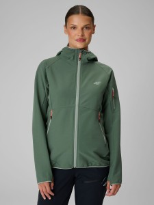 4F Kurtka softshell wiatroodporna damska - turkusowa XL