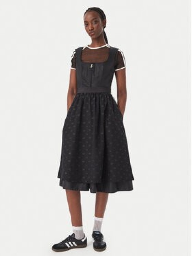 adidas Sukienka codzienna Dirndl Dress LG2246 Czarny Regular Fit
